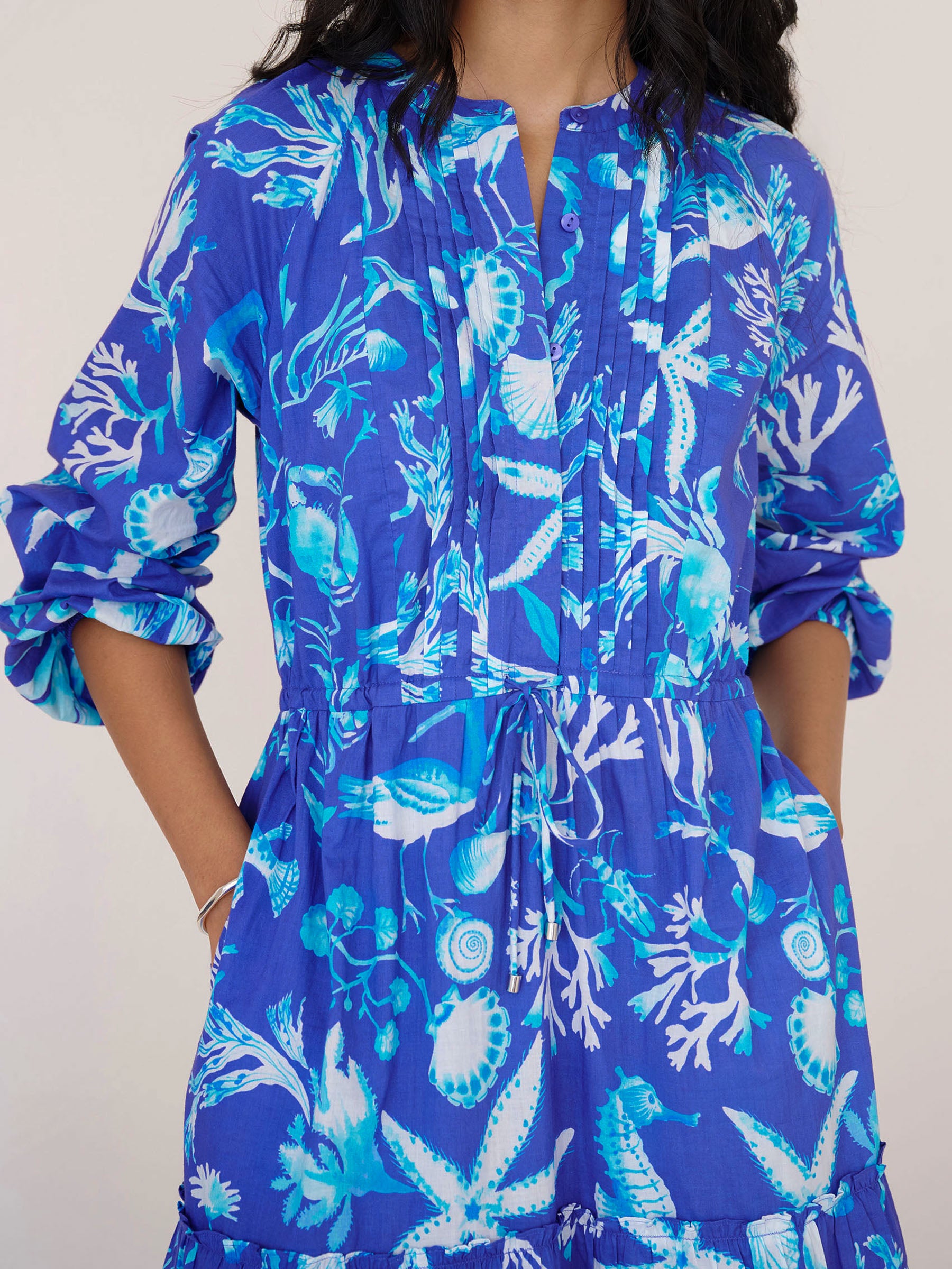 Bazaar Dress Tidepool Cyan