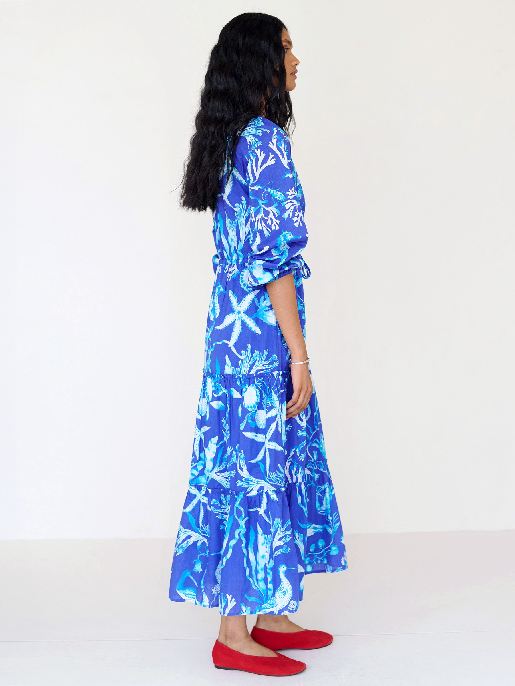 Bazaar Dress Tidepool Cyan