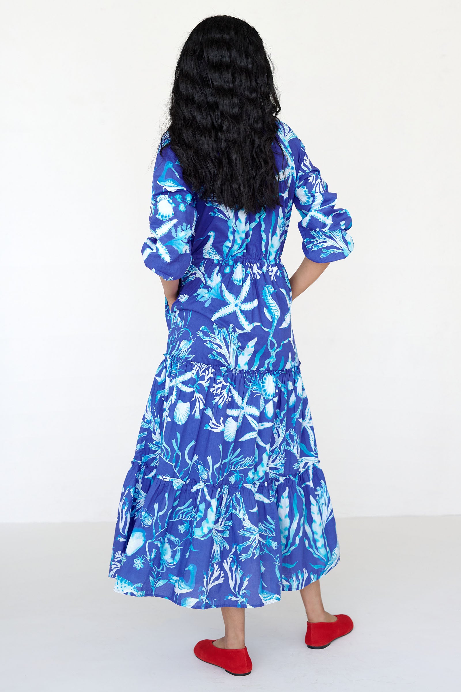 Bazaar Dress Tidepool Cyan