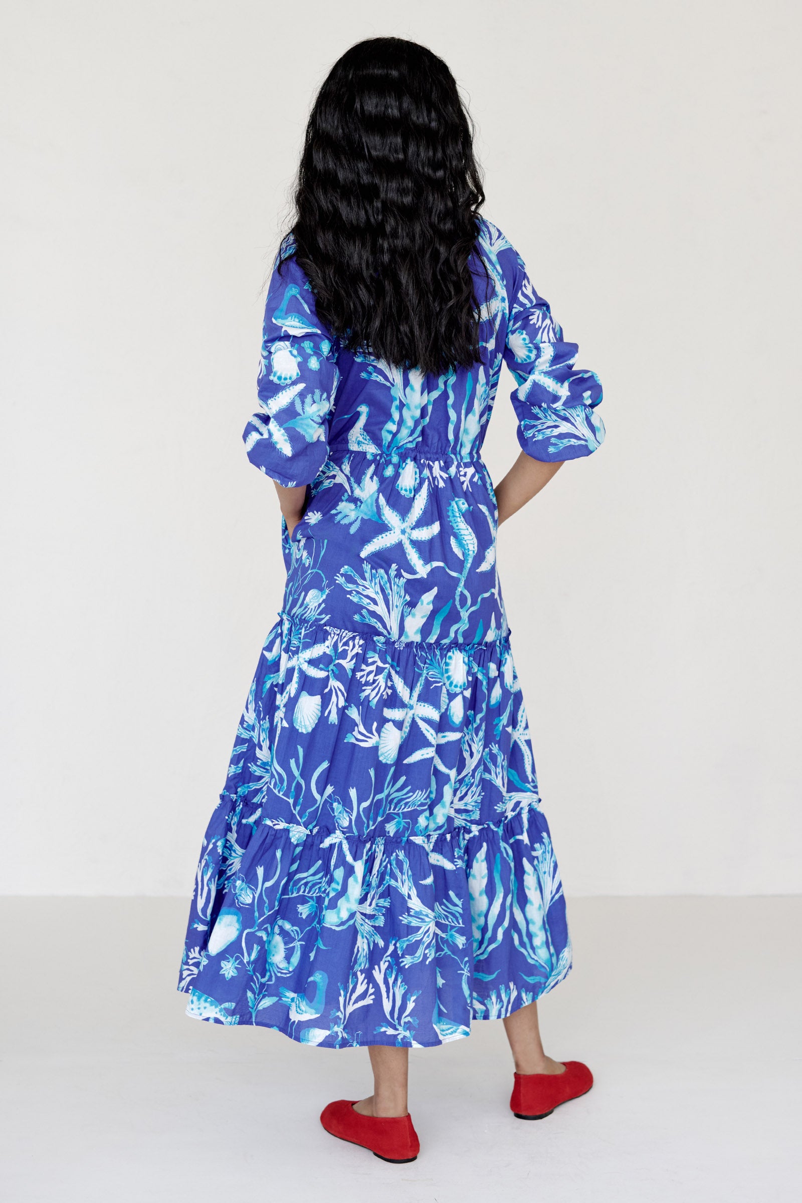 Bazaar Dress Tidepool Cyan