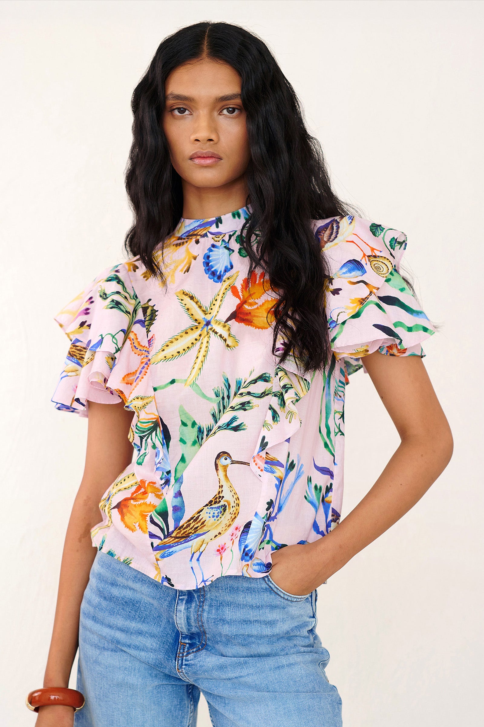 Bebe Top Tidepool Conch