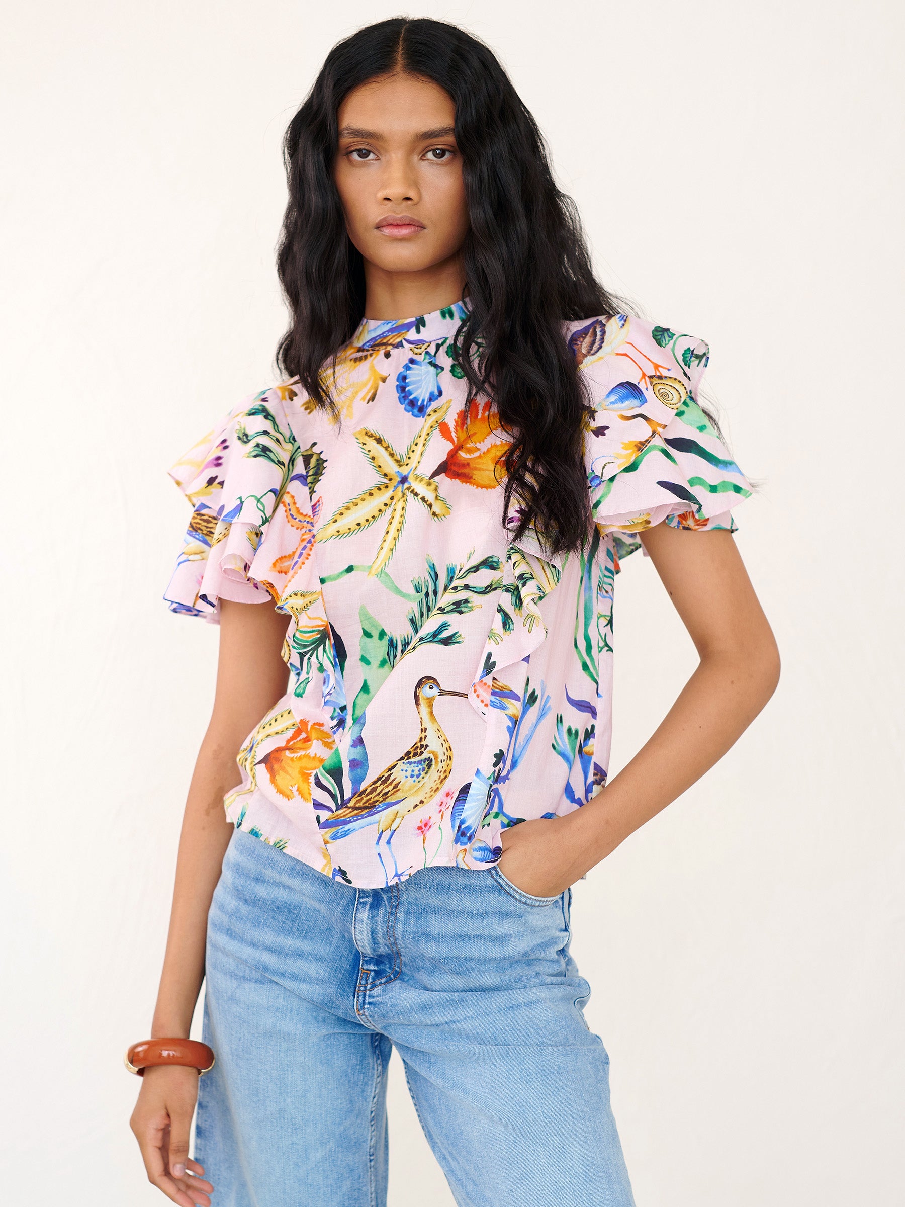 Bebe Top Tidepool Conch