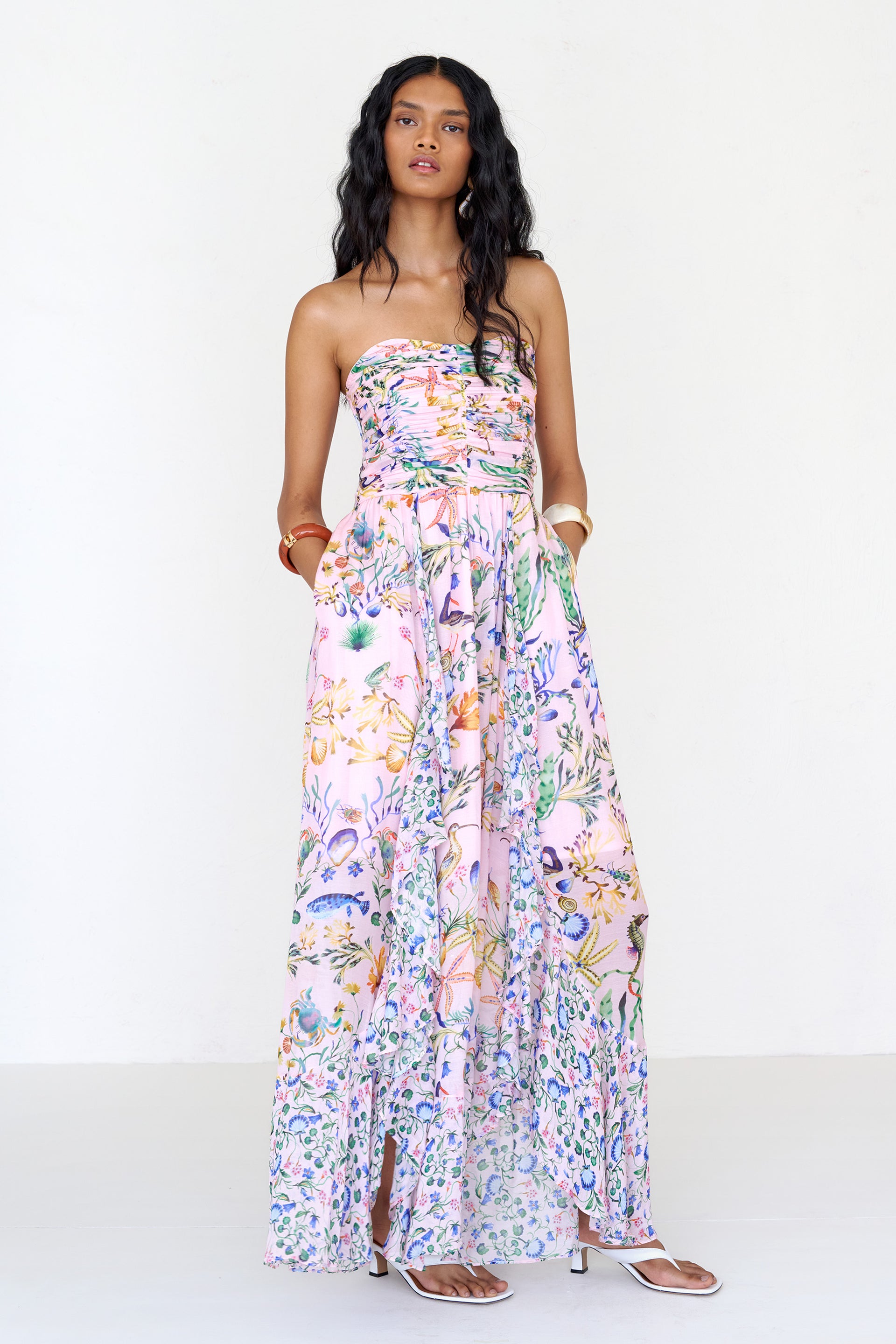 banjanan dress Bella Dress Tidepool Conch - Full-Length Mermaid Dress