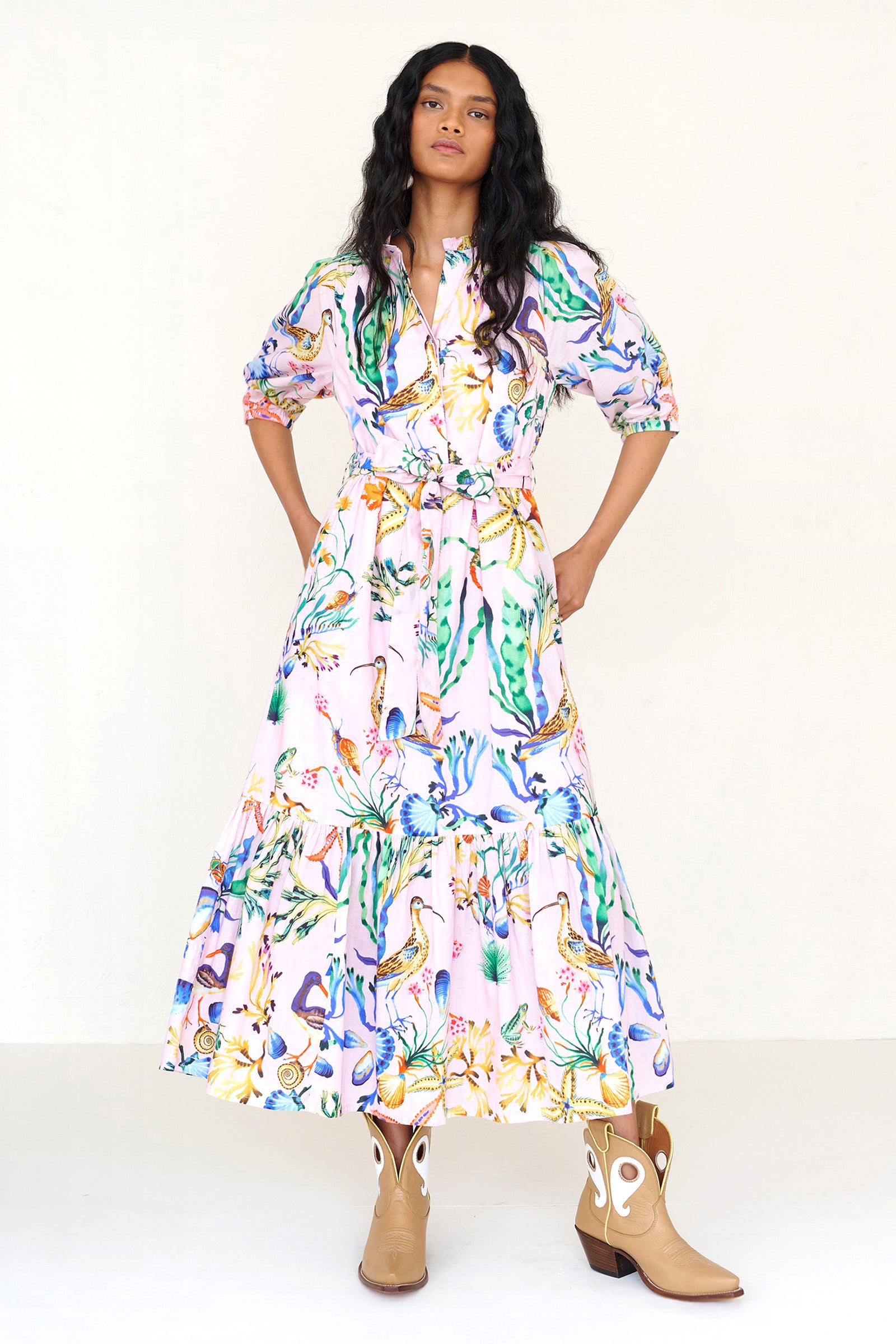 Betty Dress Tidepool Conch