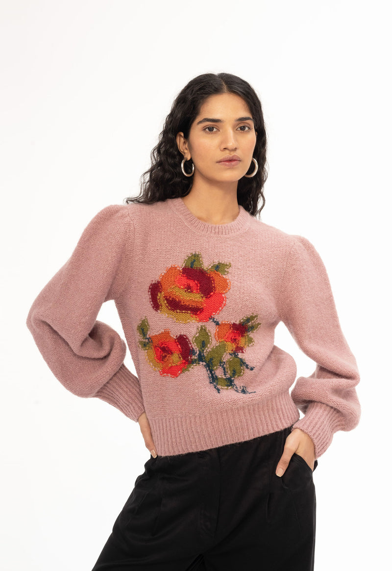 Rosie Handknit Crewneck Sweater