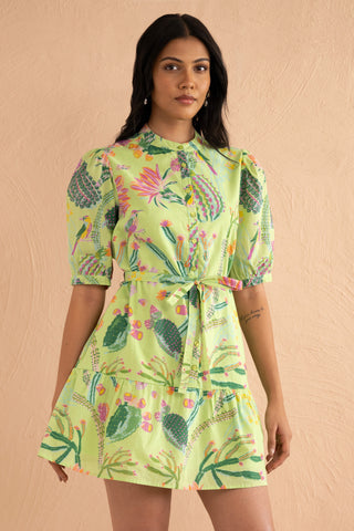 Roma Dress Calypso Cacti Jade