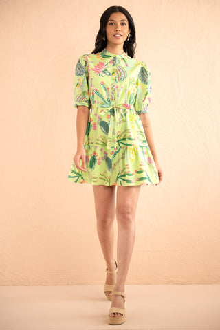 Roma Dress Calypso Cacti Jade