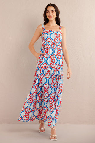 Daniella Dress Paros Tile Nautical