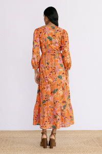 Castor Dress Bali Floral Sunset