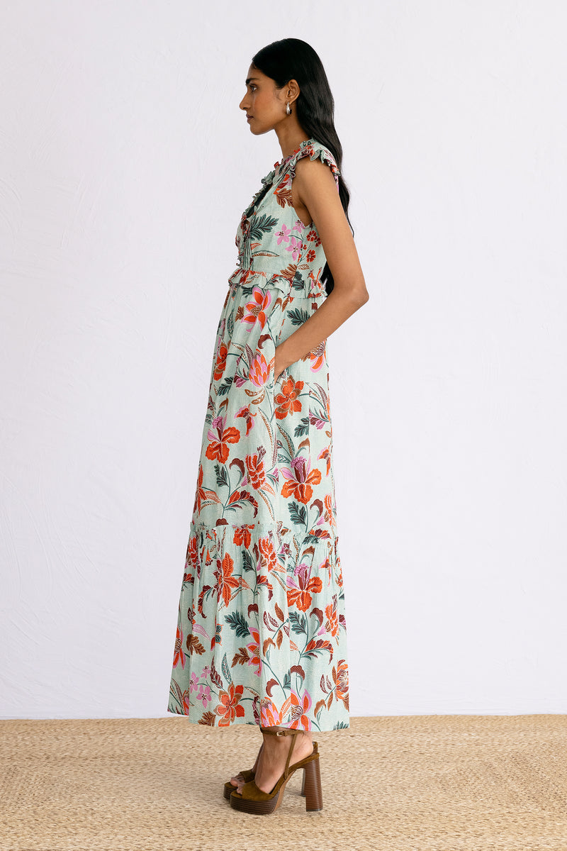 Constance Dress Bali Floral Haze