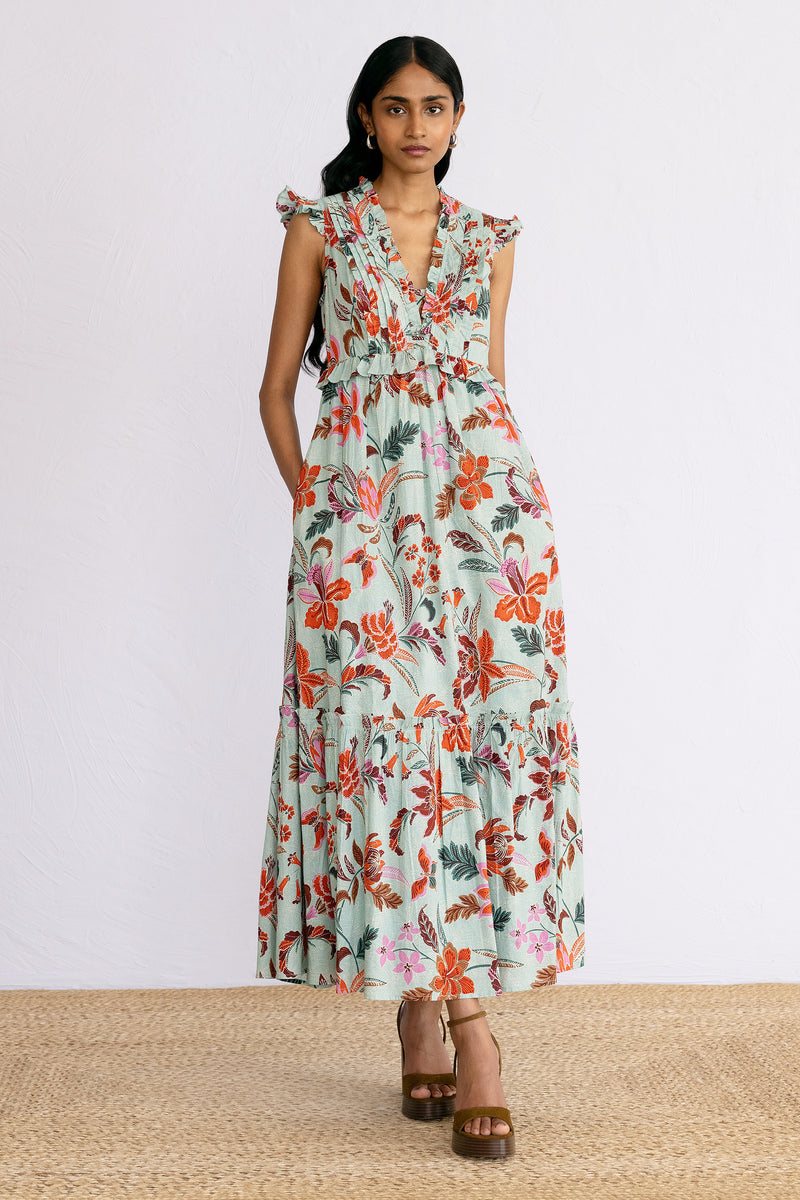 Constance Dress Bali Floral Haze