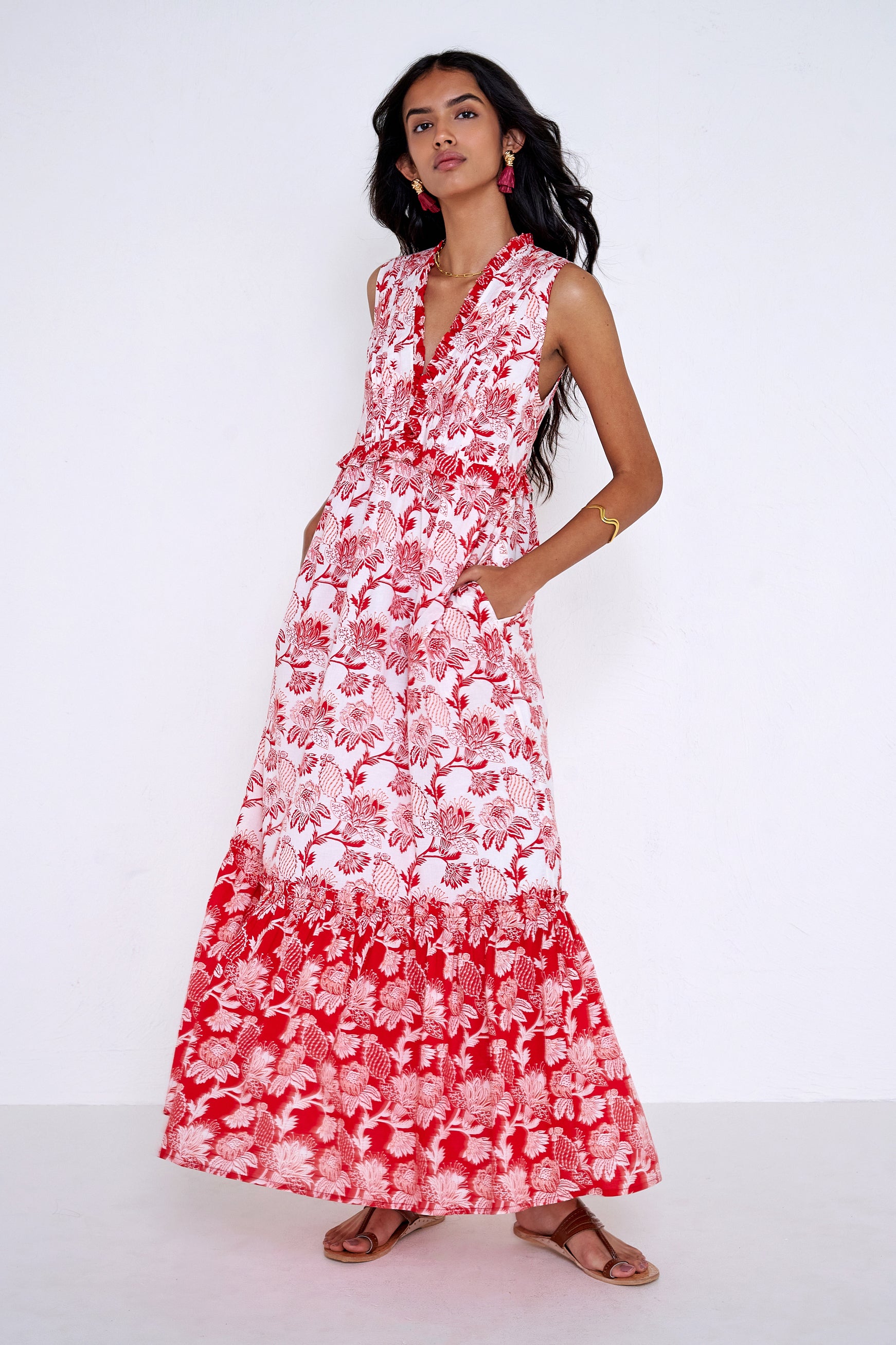 Constance Dress Lizzie Poppy Scarlet