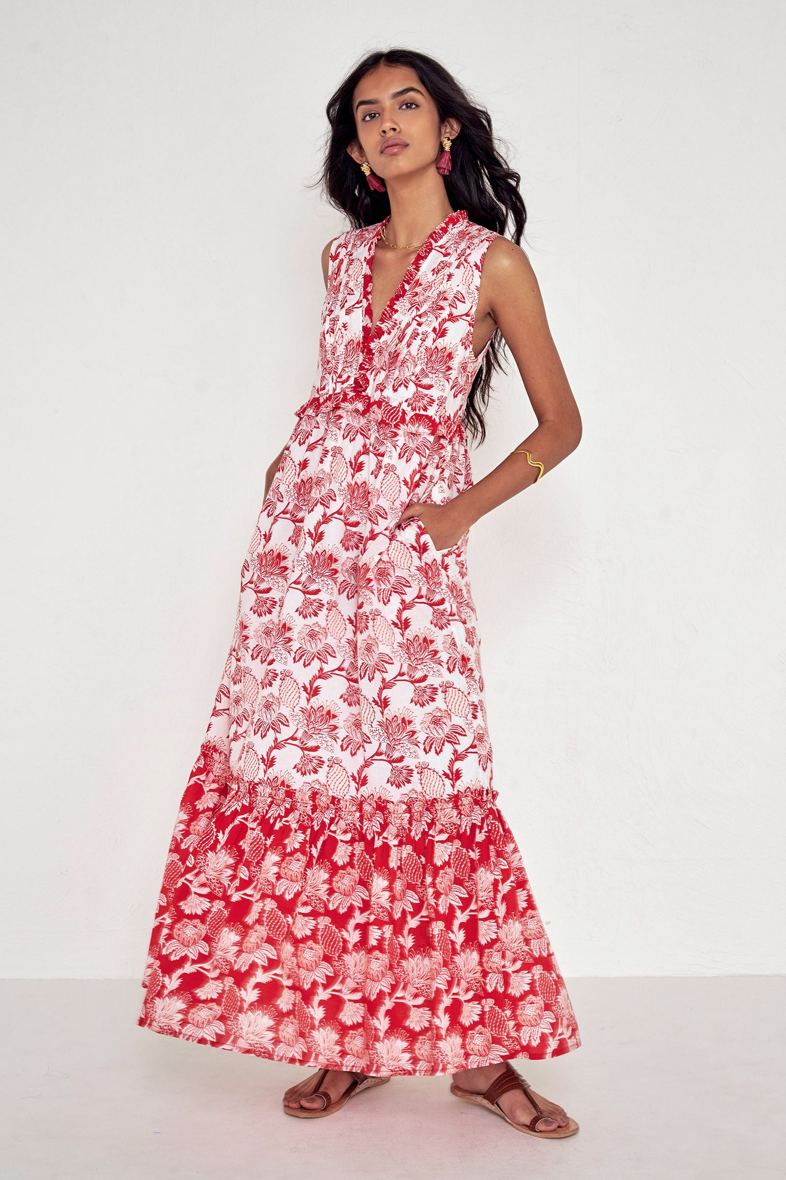 Constance Dress Lizzie Poppy Scarlet