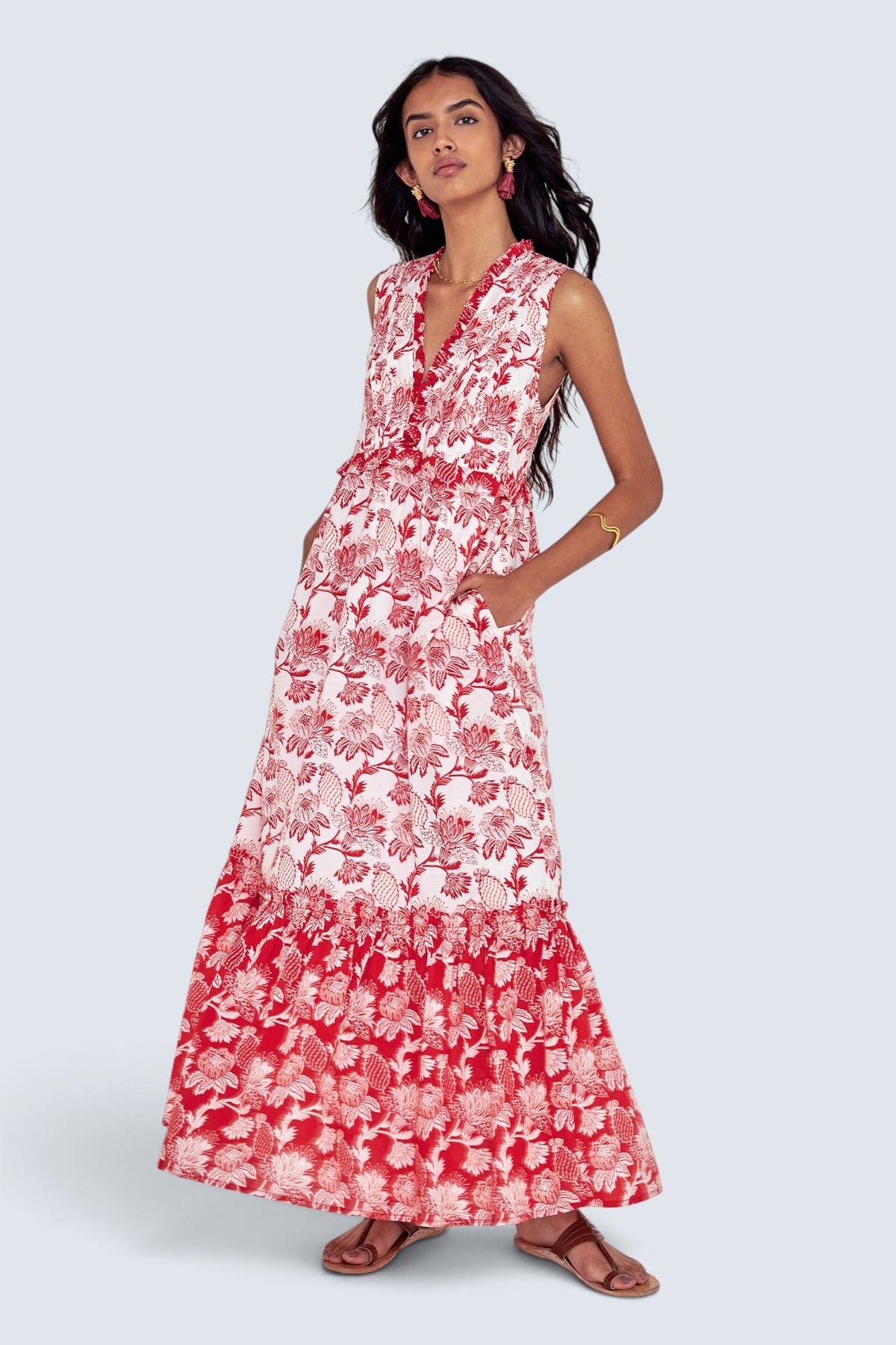 Constance Dress Lizzie Poppy Scarlet