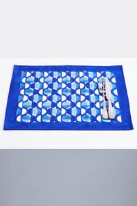 Four Curlew Curve Blues Placemats