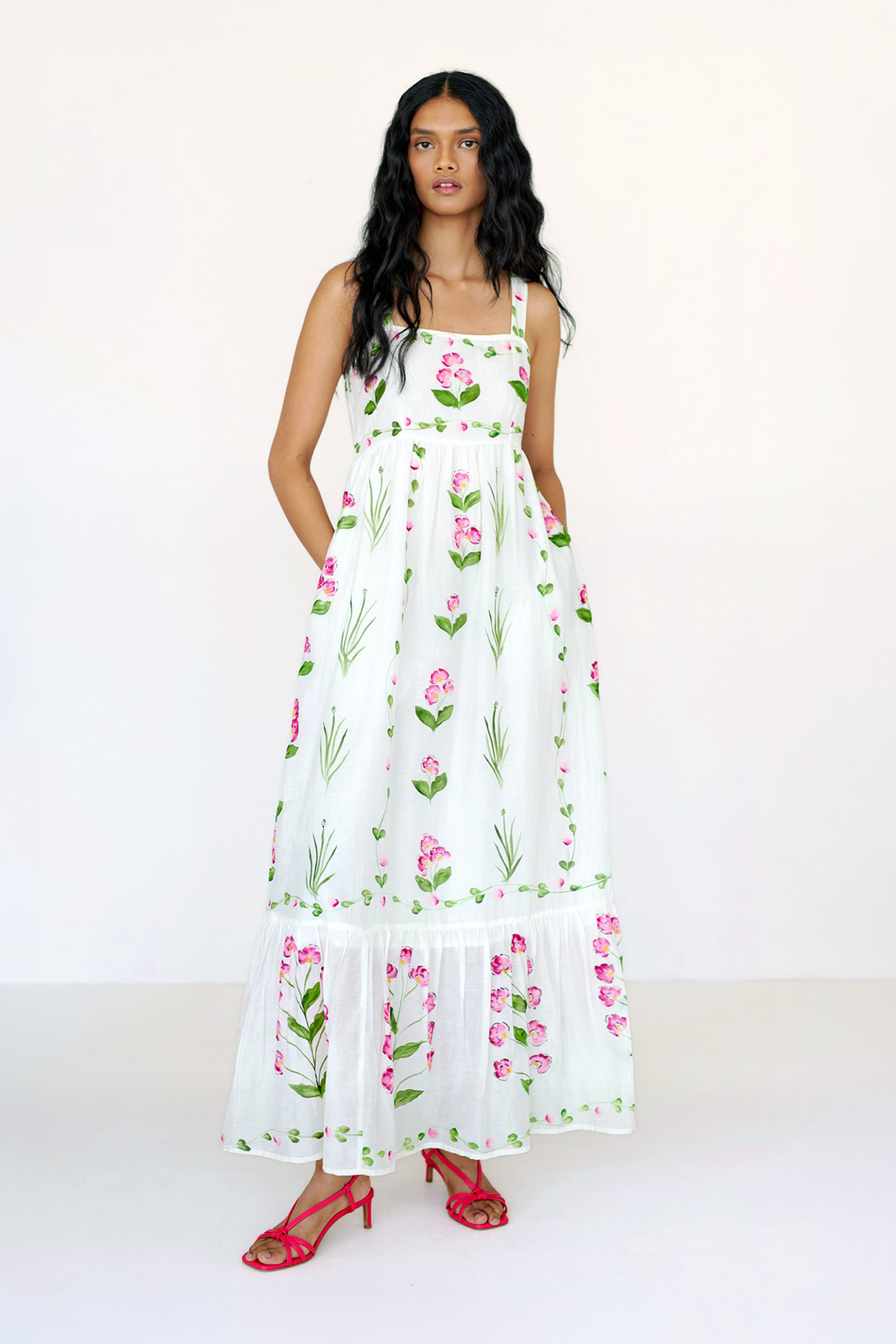 Daniella Dress Bagh Garland Orchid