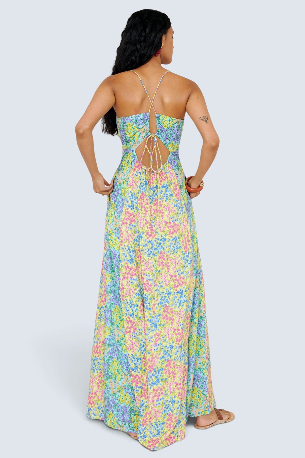 Davina Dress Harebell Limpet Buttercup