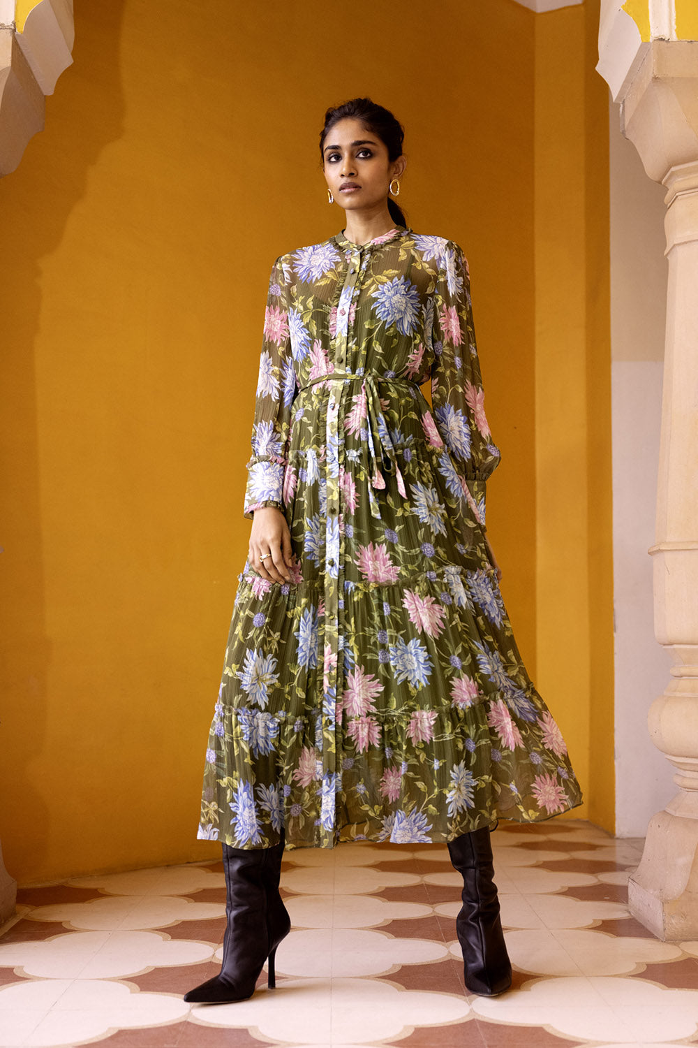 Emira Dress Dahlia Moss