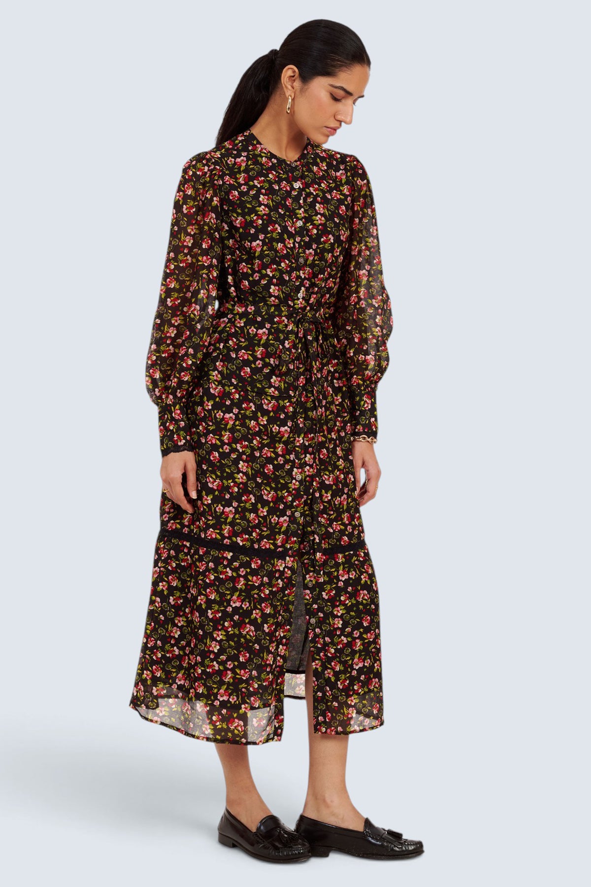 Emira Dress Wild Anemone Caviar