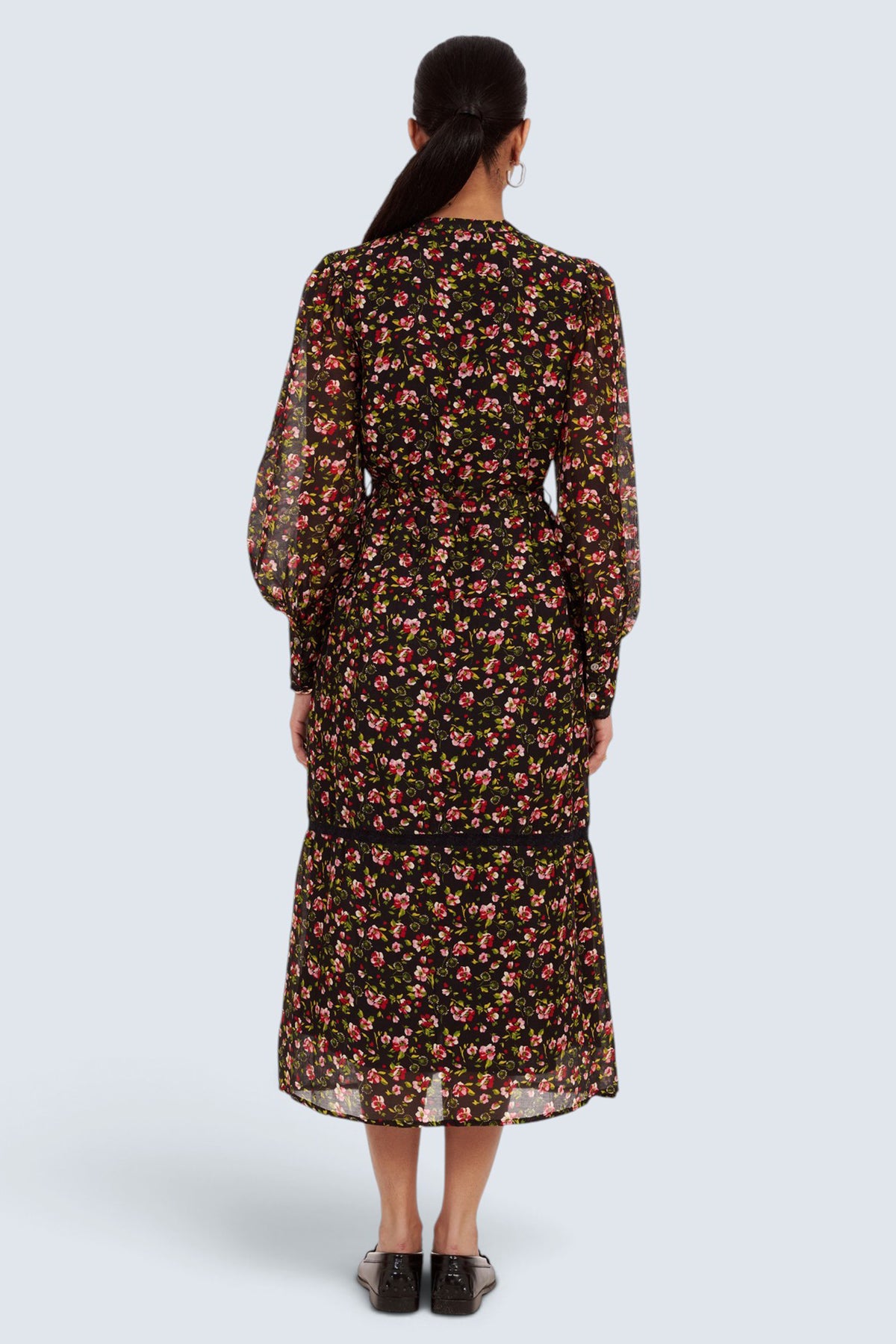 Emira Dress Wild Anemone Caviar