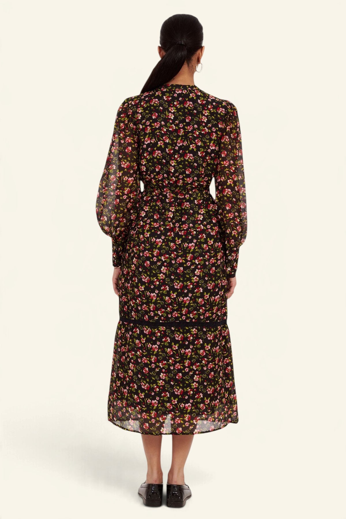 Emira Dress Wild Anemone Caviar