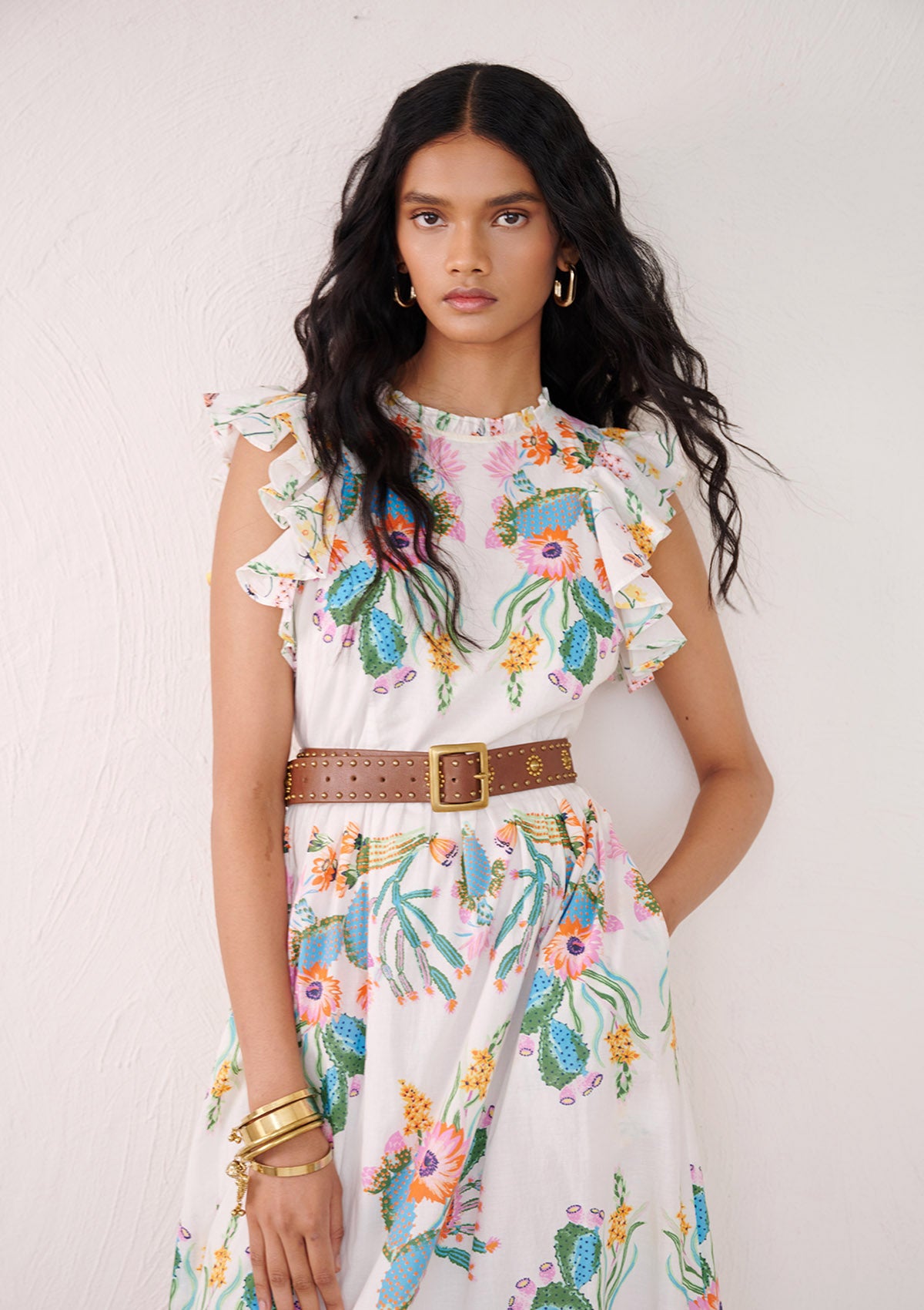 Hannah Dress Calypso Cacti Paradise