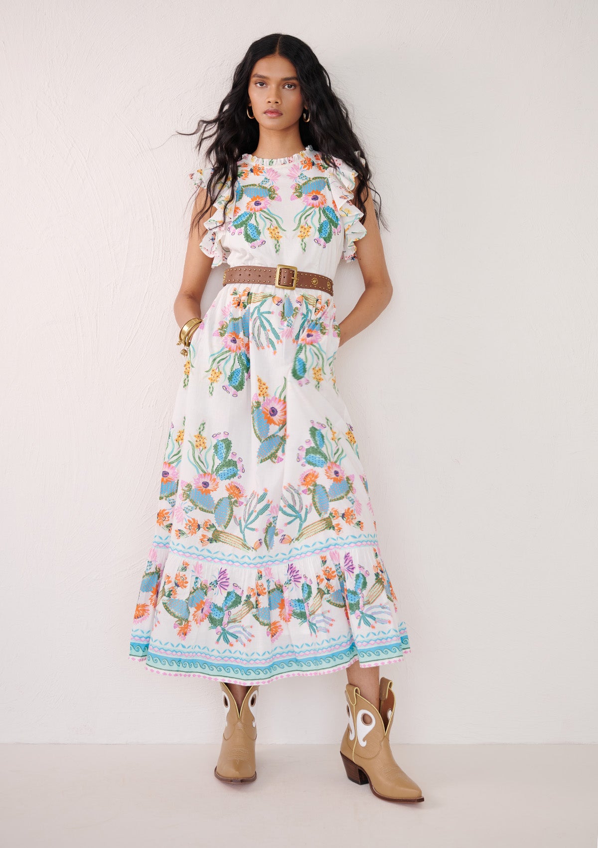 Hannah Dress Calypso Cacti Paradise
