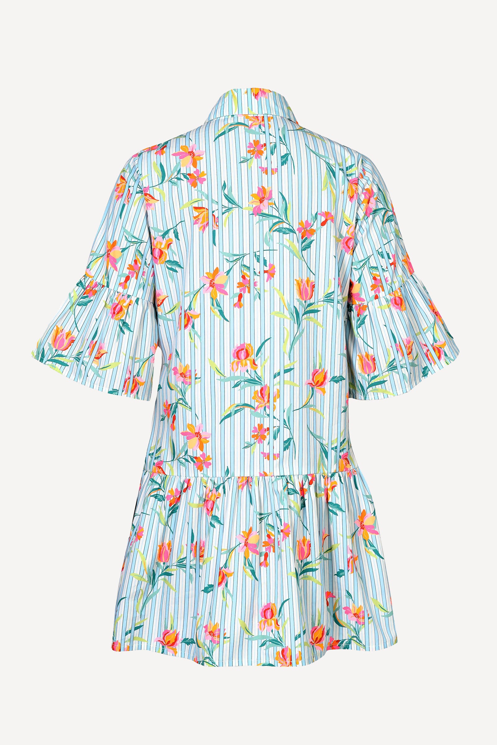 Hydra Mini Dress Orchid Pinstripe Placid