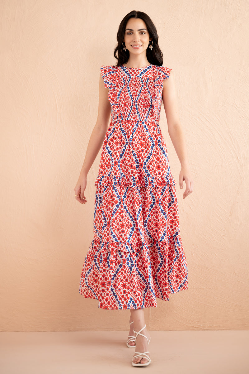 Iris Dress Athena Heart Poppy