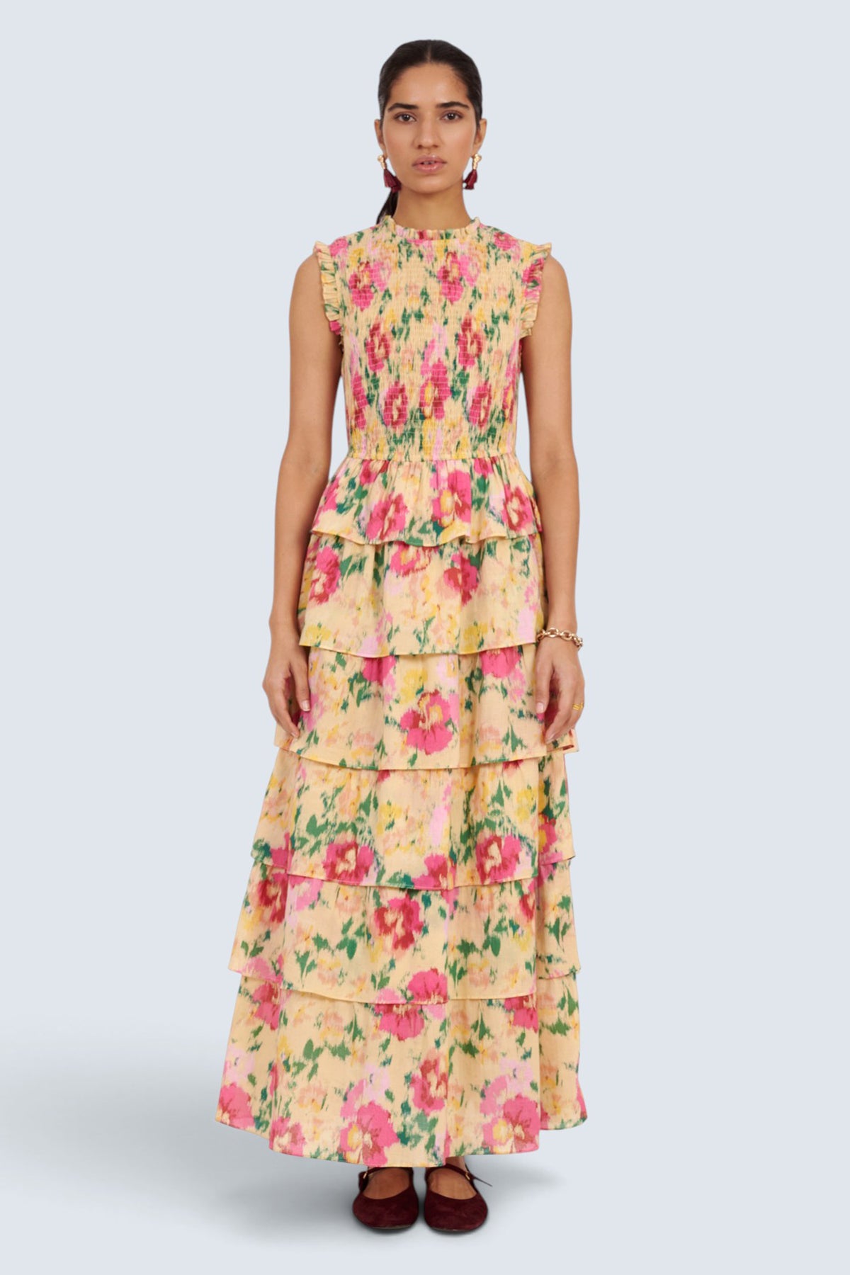 Irene Dress Damask Rose Antique