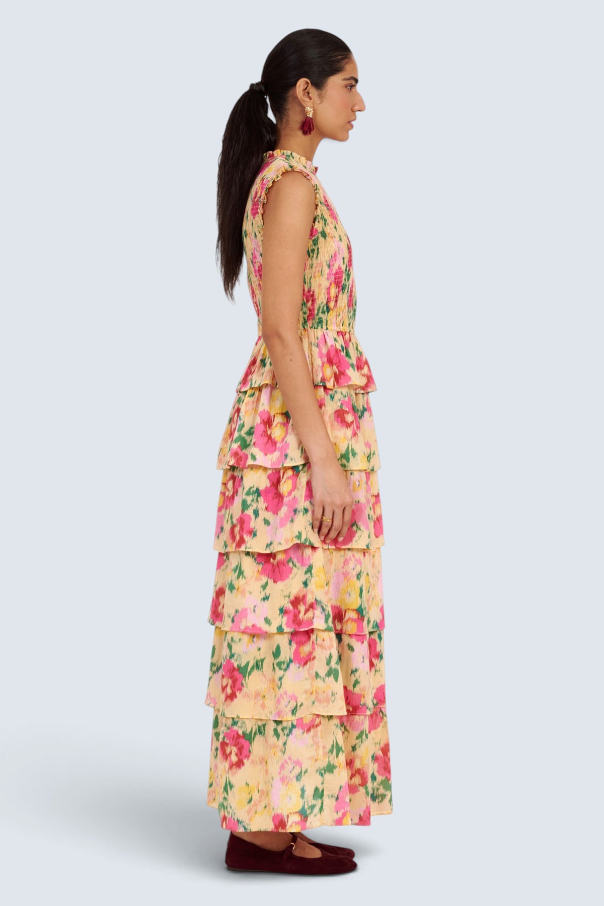 Irene Dress Damask Rose Antique