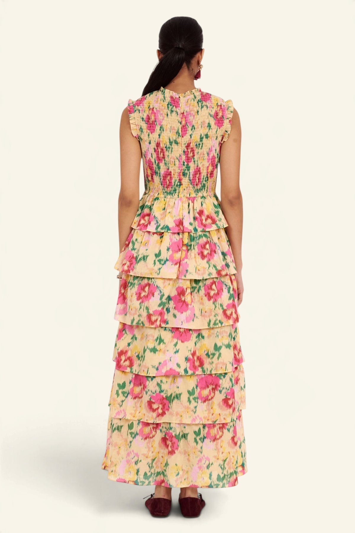 Irene Dress Damask Rose Antique