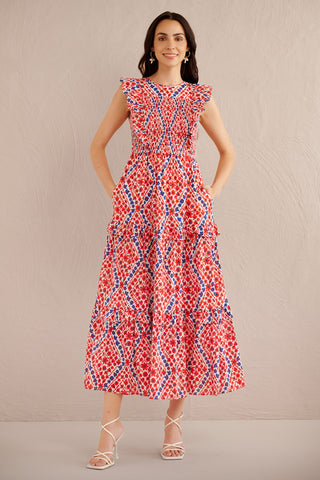 Iris Dress Athena Heart Poppy