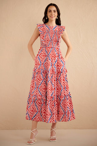 Iris Dress Athena Heart Poppy