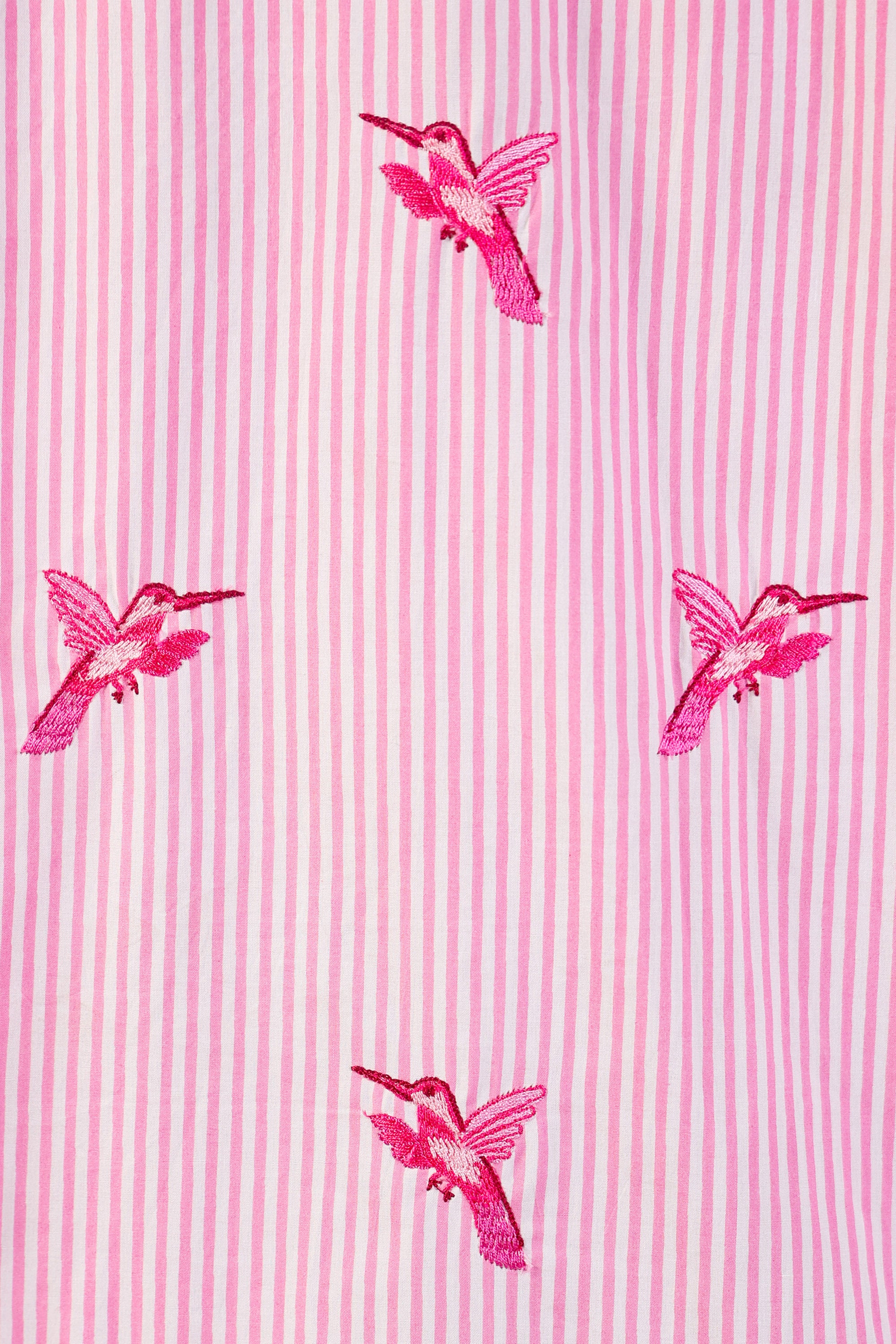 Jamie Shirt Embroidery Hummingbird