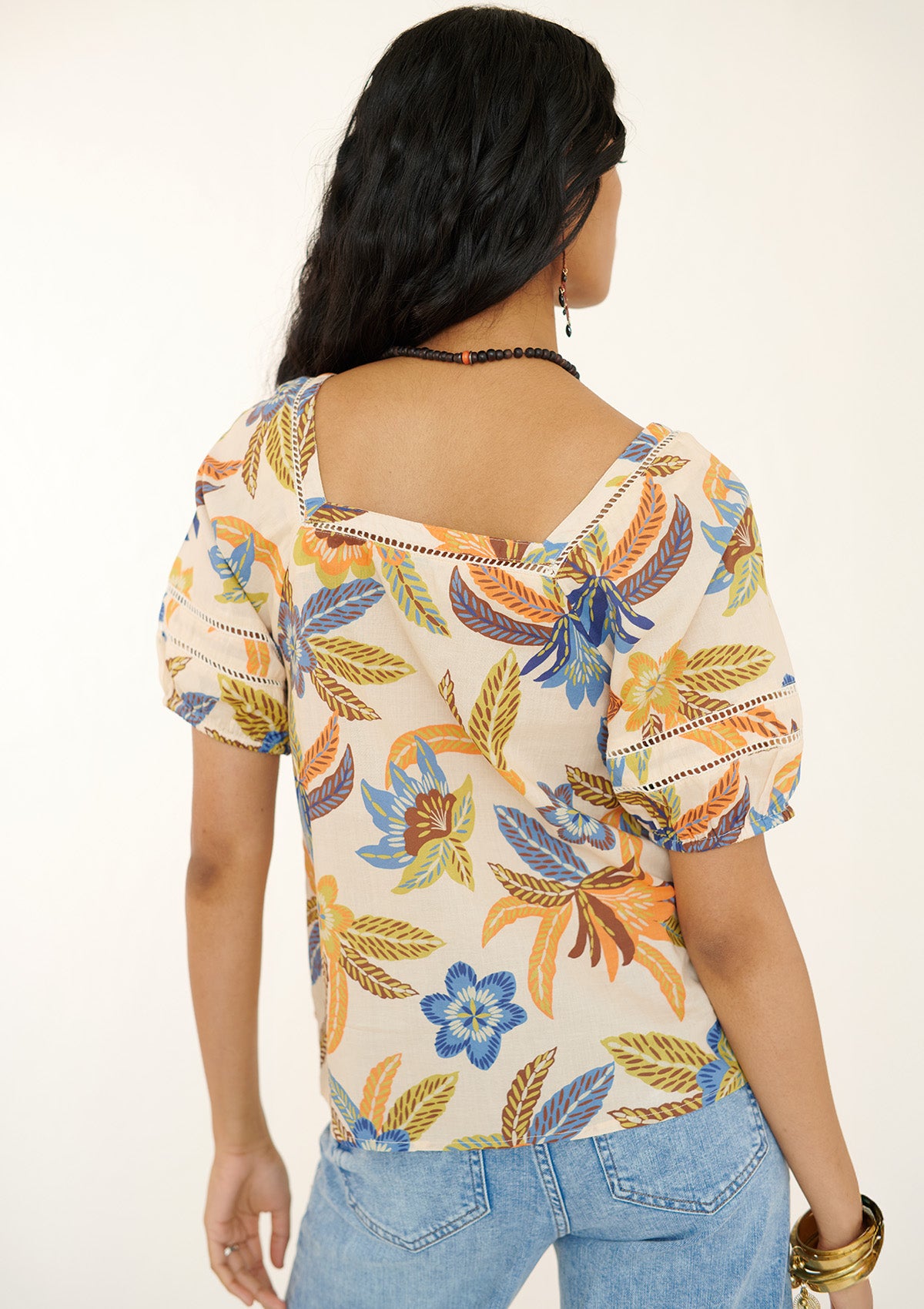 Karen Top Electra Floral Amberglow