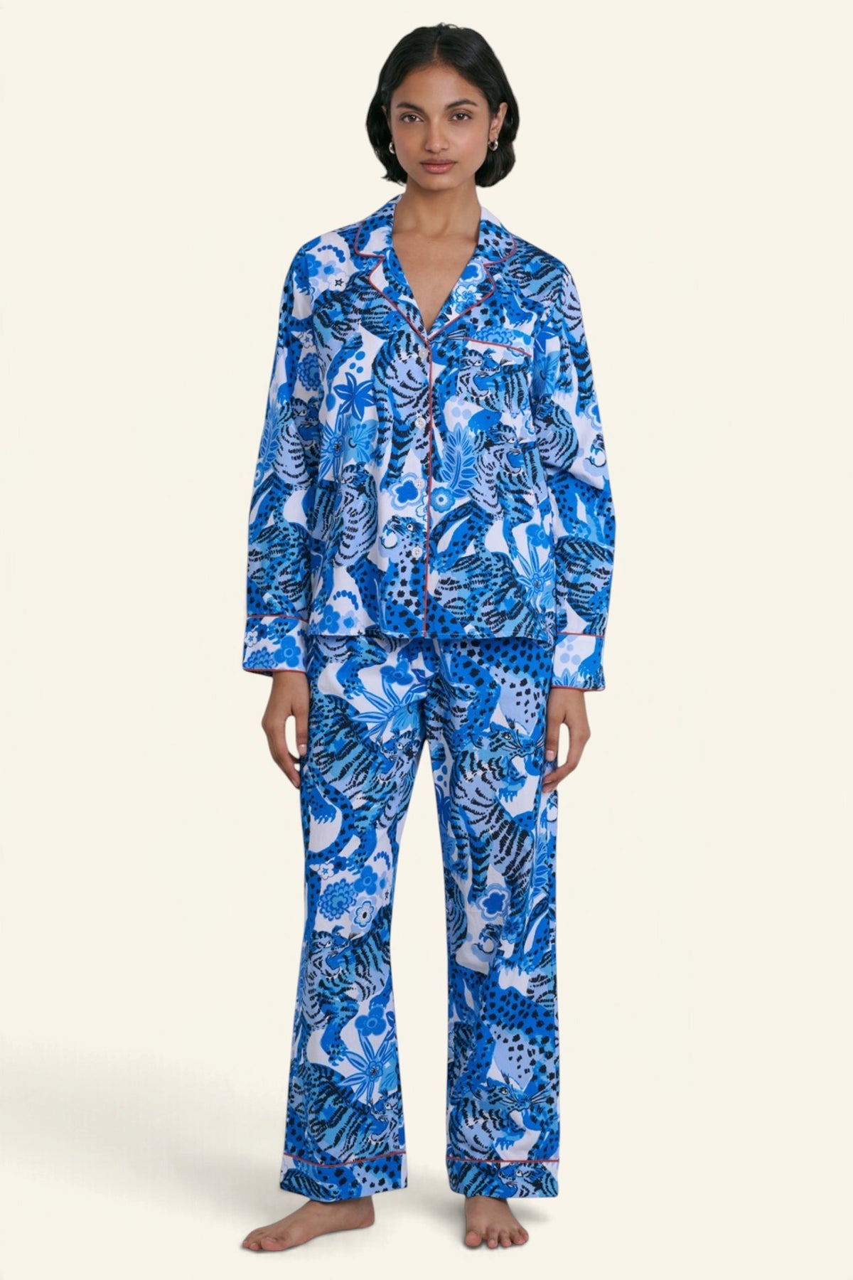 Karma Pajama Night Tiger Indigo