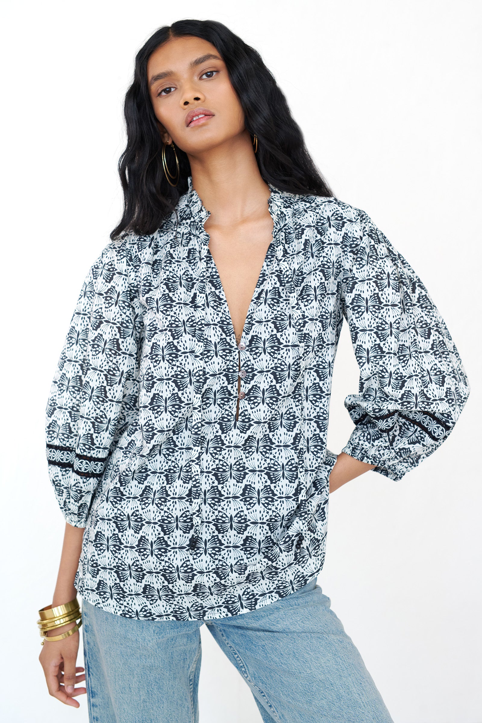 Lorna Top Flutter Caviar