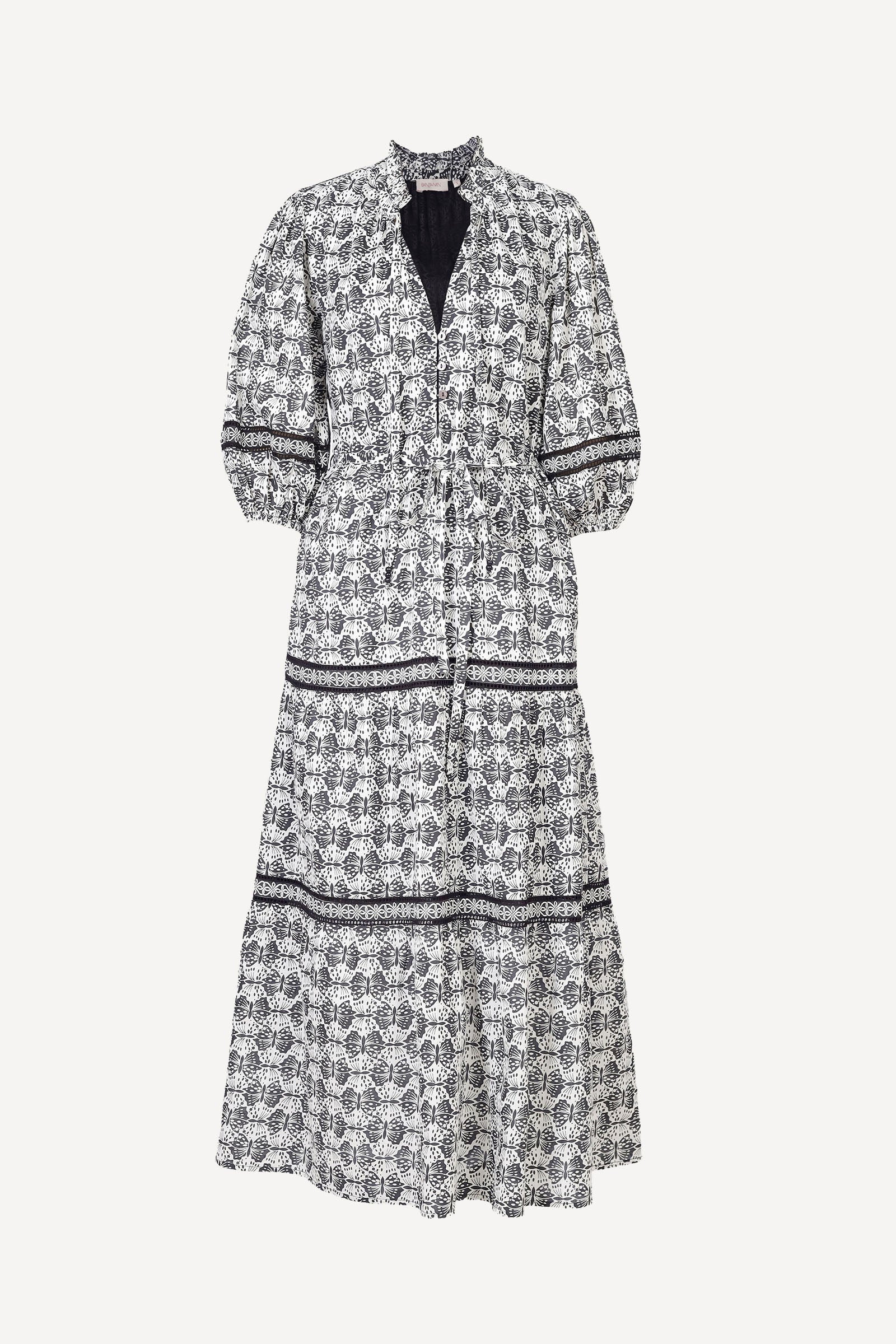 Liza Dress Flutter Caviar