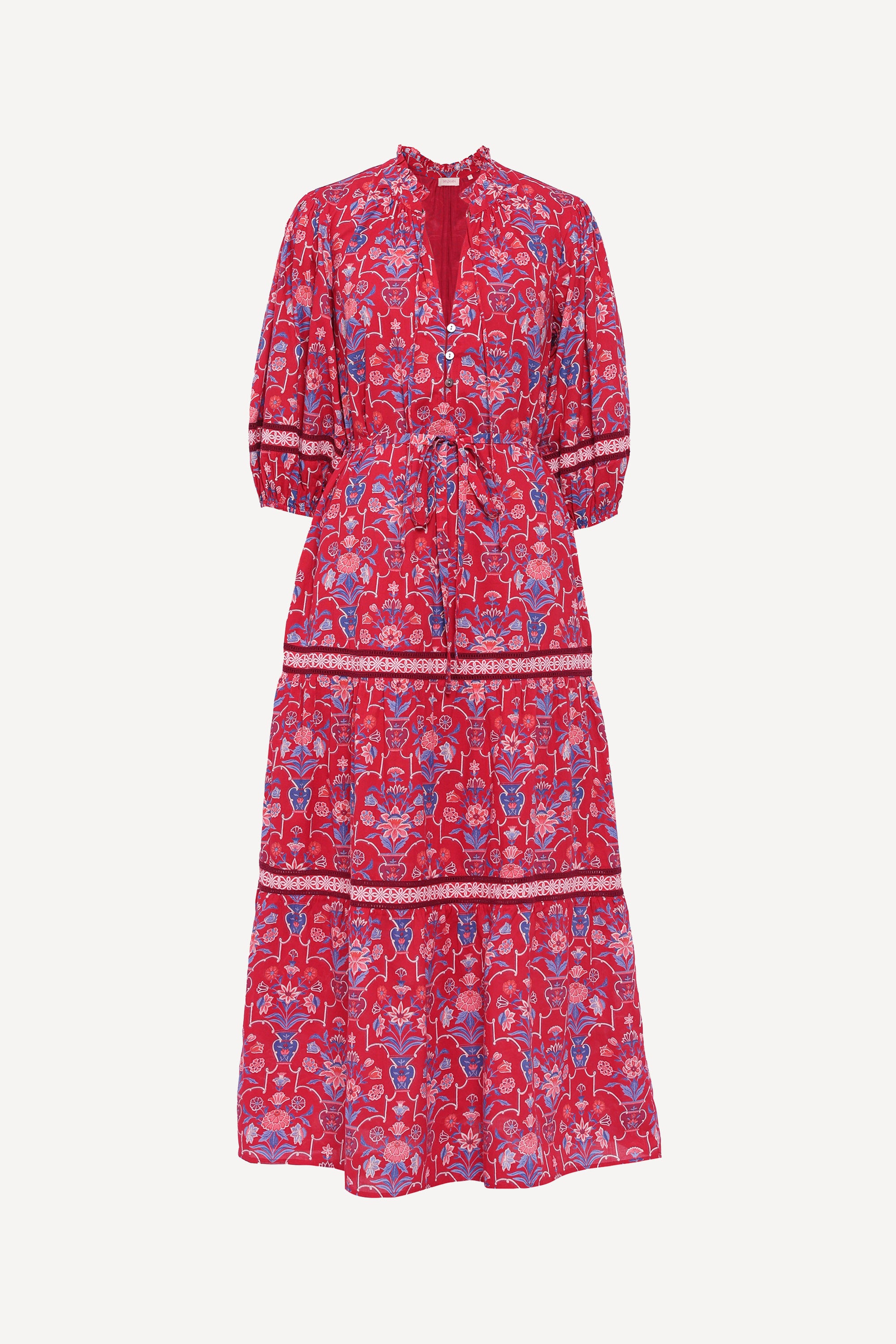 Liza Dress Floral Vase Cinnabar