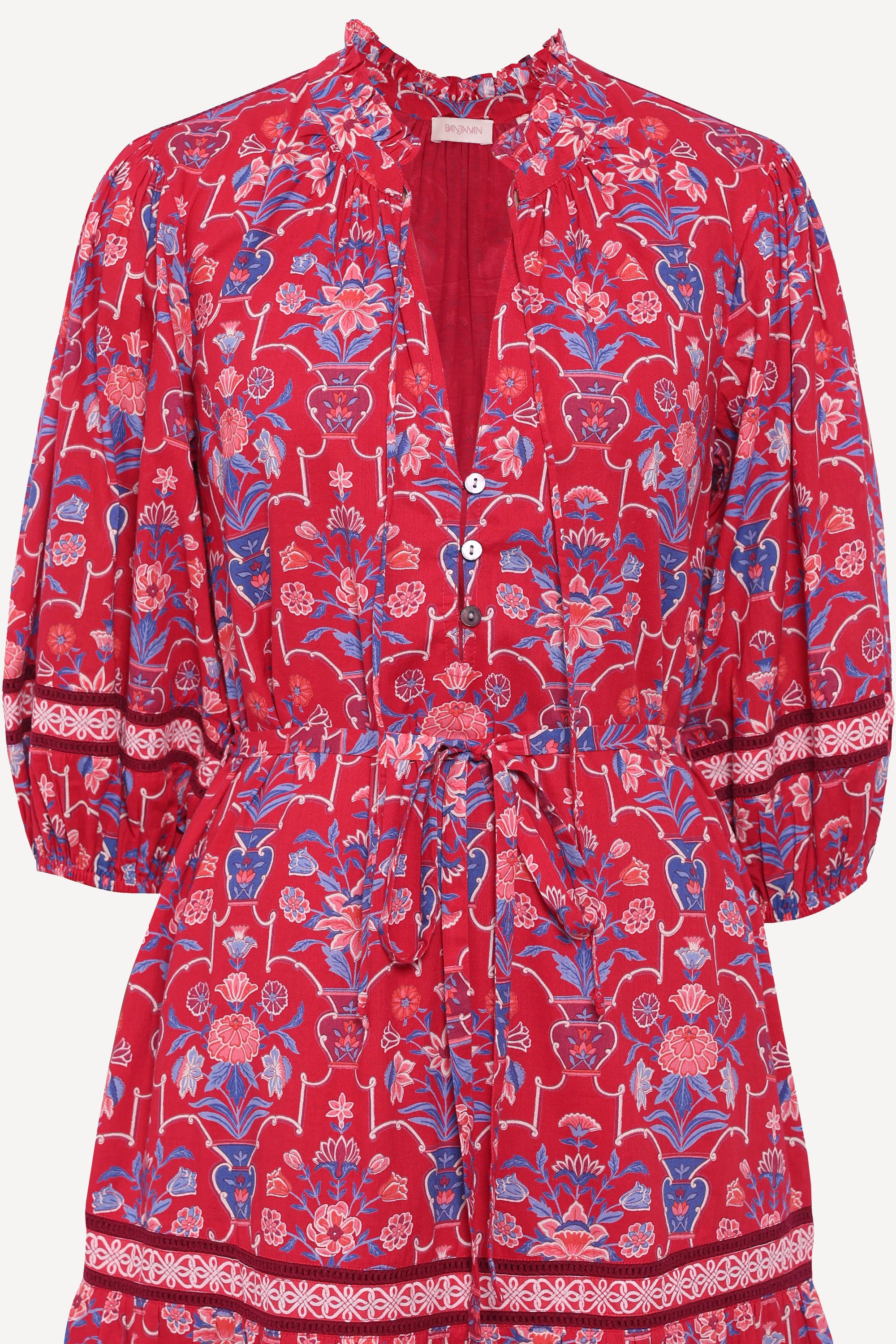 Liza Dress Floral Vase Cinnabar