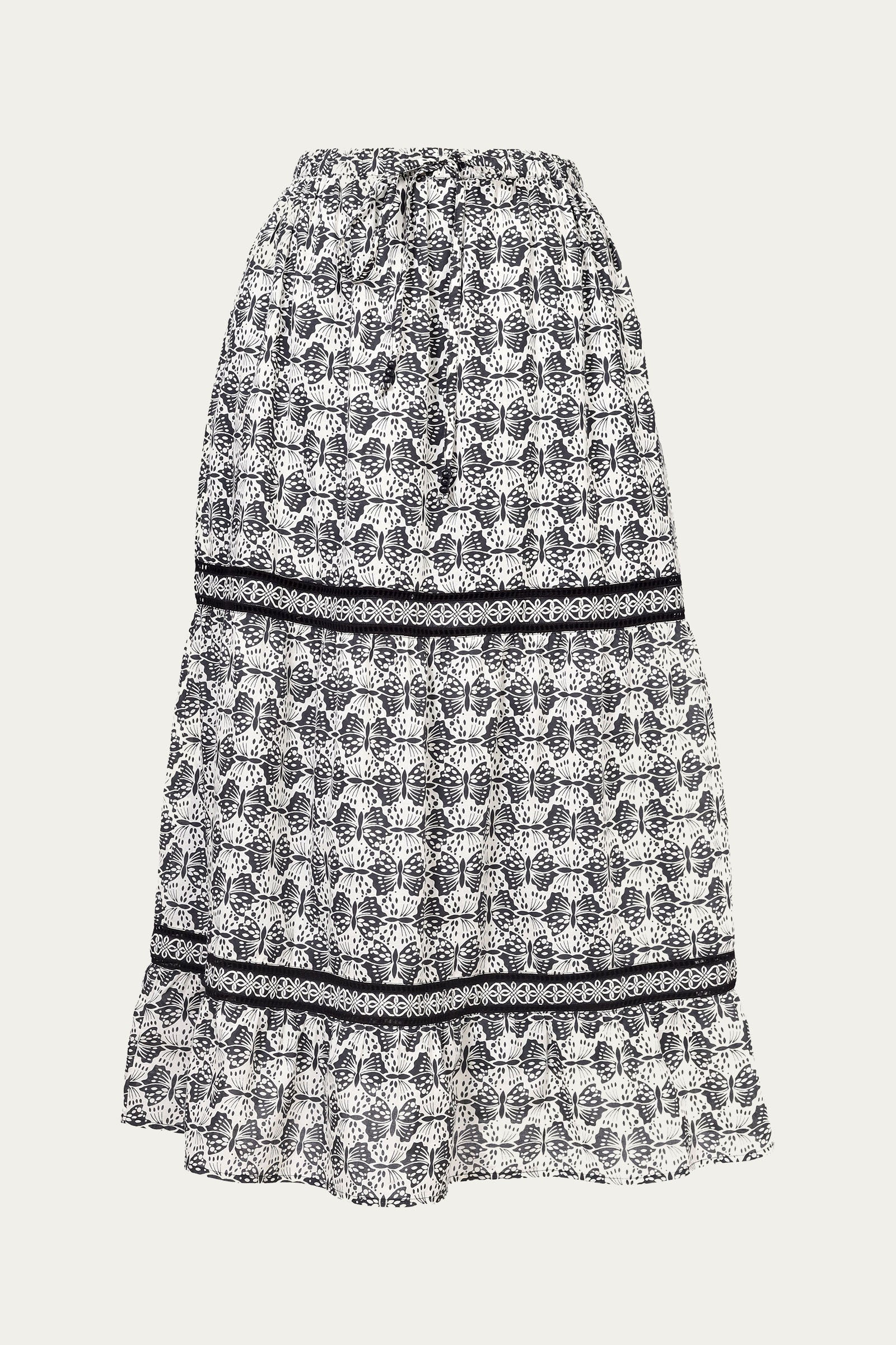 Liza Skirt Flutter Caviar