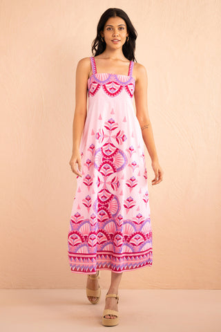 Maria Dress Syros Stripe Amethyst