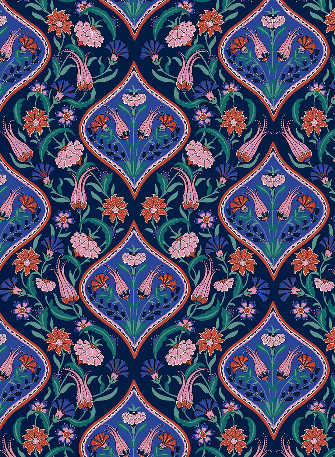 Print image of Persian Tile Lapis print from Fall 25 collection.