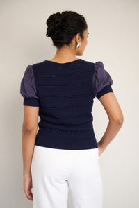 Patti V-Neck Oxford