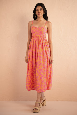Phoebe Dress Gaia Nectarine