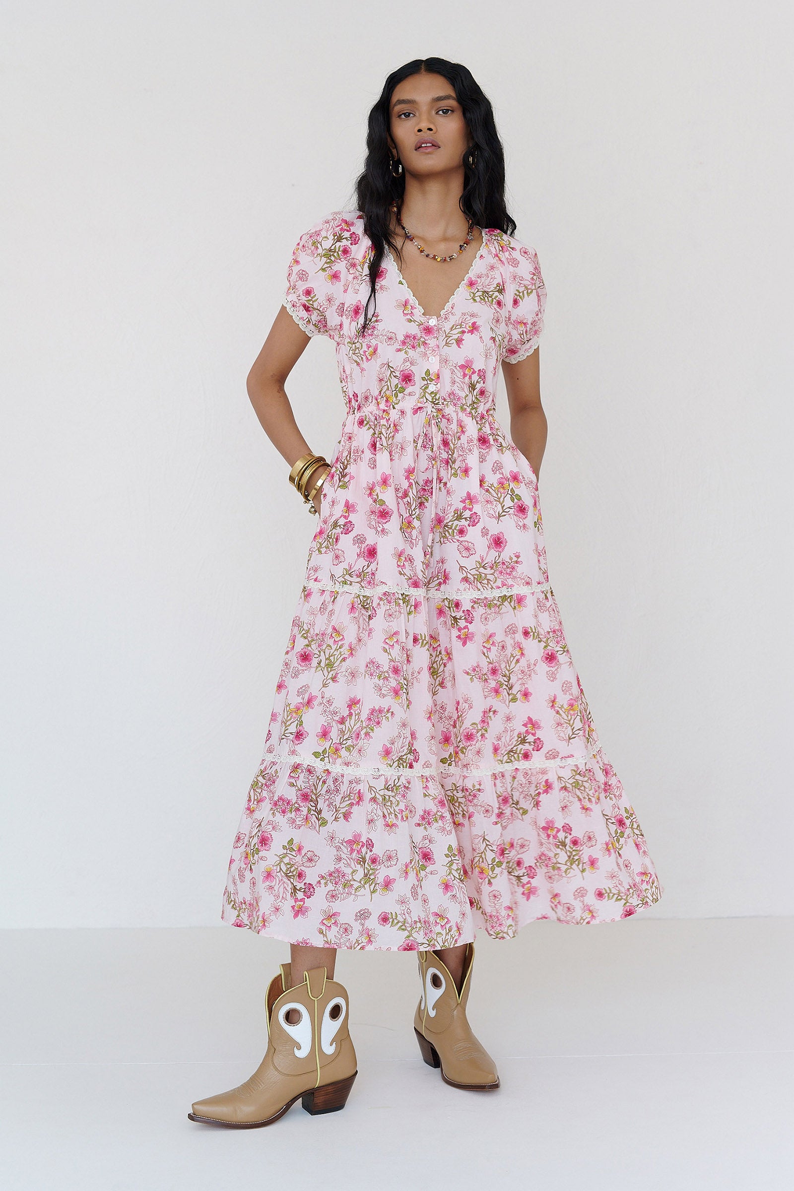 Poppy Dress Burdock Peony