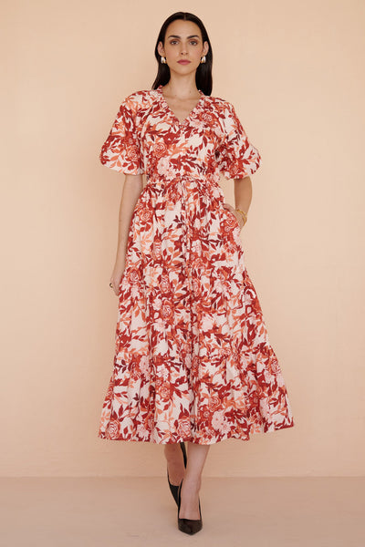 ワンピース CAROLINE BOSMANS DRESS POPPY SOFT ROSE caroline bosmans dress poppy soft rose – kodomo