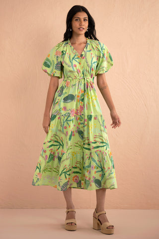 Poppy Dress Calypso Cacti Jade