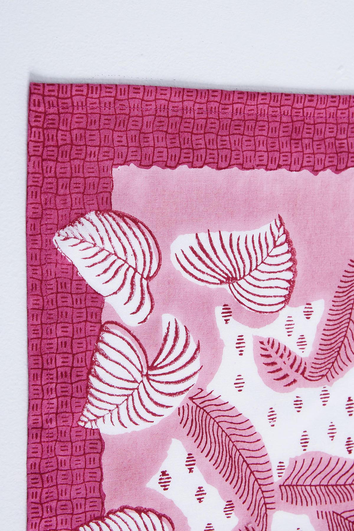 Four Palm Leaf Pink Napkins